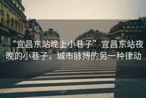 “宜昌東站晚上小巷子”宜昌東站夜晚的小巷子，城市脈搏的另一種律動(dòng)