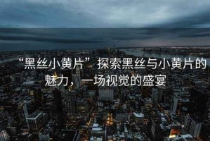 “黑絲小黃片”探索黑絲與小黃片的魅力，一場視覺的盛宴