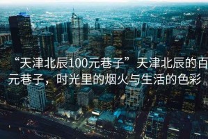 “天津北辰100元巷子”天津北辰的百元巷子，時(shí)光里的煙火與生活的色彩