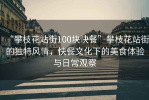 “攀枝花站街100塊快餐”攀枝花站街的獨特風(fēng)情，快餐文化下的美食體驗與日常觀察
