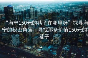 “海寧150元的巷子在哪里呀”探尋海寧的秘密角落，尋找那條價(jià)值150元的巷子