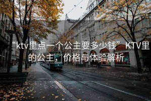 “ktv里點(diǎn)一個公主要多少錢”KTV里的公主，價格與體驗(yàn)解析