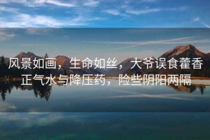 風景如畫，生命如絲，大爺誤食藿香正氣水與降壓藥，險些陰陽兩隔