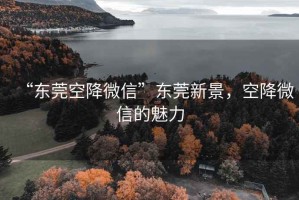 “東莞空降微信”東莞新景，空降微信的魅力