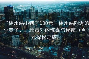 “徐州站小巷子100元”徐州站附近的小巷子，一場意外的驚喜與秘密（百元探秘之旅）