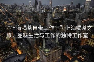 “上海喝茶自帶工作室”上海喝茶之旅，品味生活與工作的獨(dú)特工作室