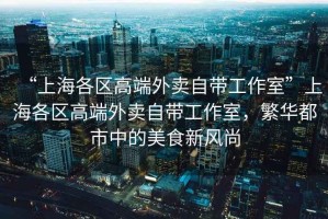 “上海各區(qū)高端外賣自帶工作室”上海各區(qū)高端外賣自帶工作室，繁華都市中的美食新風(fēng)尚