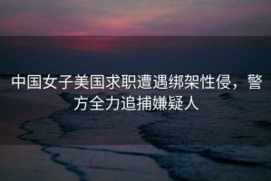 中國(guó)女子美國(guó)求職遭遇綁架性侵，警方全力追捕嫌疑人