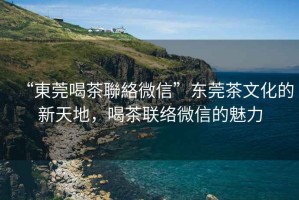 “東莞喝茶聯(lián)絡微信”東莞茶文化的新天地，喝茶聯(lián)絡微信的魅力