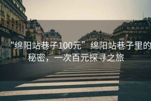 “綿陽站巷子100元”綿陽站巷子里的秘密，一次百元探尋之旅