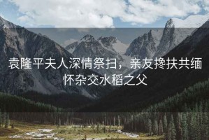 袁隆平夫人深情祭掃，親友攙扶共緬懷雜交水稻之父