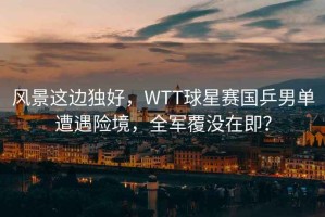 風景這邊獨好，WTT球星賽國乒男單遭遇險境，全軍覆沒在即？