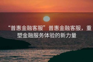 “普惠金融客服”普惠金融客服，重塑金融服務(wù)體驗的新力量