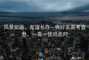 風(fēng)景如畫，友誼長存—倆好友高考查分，一喜一憂共此時