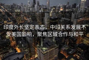 印度外長堅(jiān)定表態(tài)，中印關(guān)系發(fā)展不受美國影響，聚焦區(qū)域合作與和平