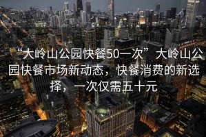 “大嶺山公園快餐50一次”大嶺山公園快餐市場新動態(tài)，快餐消費的新選擇，一次僅需五十元