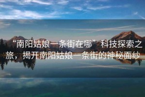 “南陽姑娘一條街在哪”科技探索之旅，揭開南陽姑娘一條街的神秘面紗
