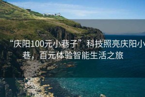 “慶陽100元小巷子”科技照亮慶陽小巷，百元體驗(yàn)智能生活之旅
