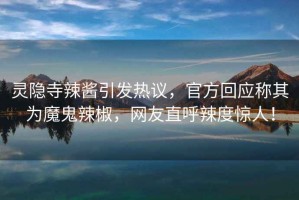靈隱寺辣醬引發(fā)熱議，官方回應稱其為魔鬼辣椒，網(wǎng)友直呼辣度驚人！