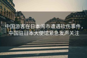 中國游客在日本鬧市遭遇砍傷事件，中國駐日本大使館緊急發(fā)聲關(guān)注