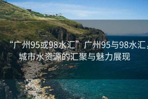 “廣州95或98水匯”廣州95與98水匯，城市水資源的匯聚與魅力展現(xiàn)
