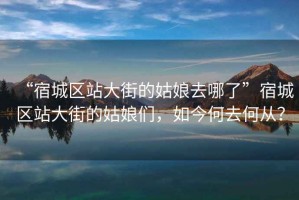 “宿城區(qū)站大街的姑娘去哪了”宿城區(qū)站大街的姑娘們，如今何去何從？