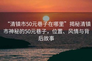 “清鎮(zhèn)市50元巷子在哪里”揭秘清鎮(zhèn)市神秘的50元巷子，位置、風(fēng)情與背后故事