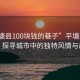 “平塘縣100塊錢的巷子”平塘縣百元巷，探尋城市中的獨(dú)特風(fēng)情與故事