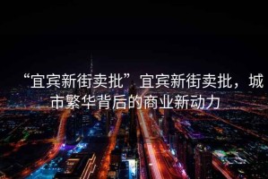 “宜賓新街賣批”宜賓新街賣批，城市繁華背后的商業(yè)新動力