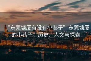 “東莞塘廈有沒(méi)有小巷子”東莞塘廈的小巷子，歷史、人文與探索