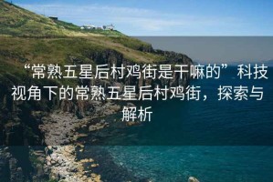 “常熟五星后村雞街是干嘛的”科技視角下的常熟五星后村雞街，探索與解析