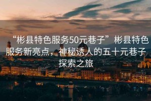 “彬縣特色服務(wù)50元巷子”彬縣特色服務(wù)新亮點(diǎn)，神秘誘人的五十元巷子探索之旅