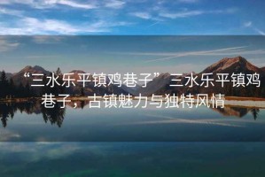 “三水樂(lè)平鎮(zhèn)雞巷子”三水樂(lè)平鎮(zhèn)雞巷子，古鎮(zhèn)魅力與獨(dú)特風(fēng)情