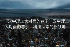 “漢中理工大對面的巷子”漢中理工大對面的巷子，科技探索的新領地