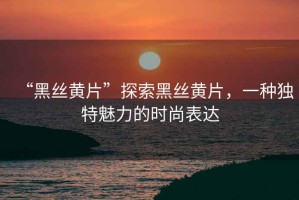 “黑絲黃片”探索黑絲黃片，一種獨(dú)特魅力的時(shí)尚表達(dá)