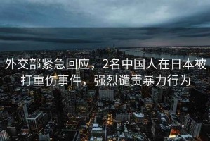 外交部緊急回應(yīng)，2名中國人在日本被打重傷事件，強烈譴責暴力行為