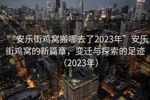 “安樂街雞窩搬哪去了2023年”安樂街雞窩的新篇章，變遷與探索的足跡（2023年）
