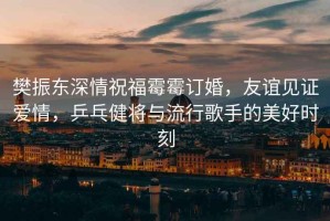 樊振東深情祝福霉霉訂婚，友誼見證愛情，乒乓健將與流行歌手的美好時刻