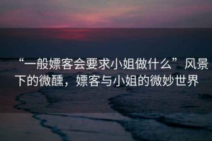 “一般嫖客會(huì)要求小姐做什么”風(fēng)景下的微醺，嫖客與小姐的微妙世界