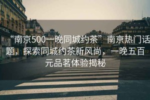 “南京500一晚同城約茶”南京熱門話題，探索同城約茶新風尚，一晚五百元品茗體驗揭秘