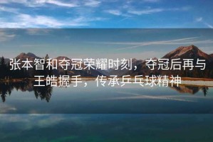 張本智和奪冠榮耀時(shí)刻，奪冠后再與王皓握手，傳承乒乓球精神