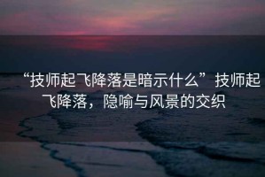 “技師起飛降落是暗示什么”技師起飛降落，隱喻與風景的交織