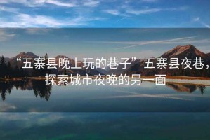“五寨縣晚上玩的巷子”五寨縣夜巷，探索城市夜晚的另一面