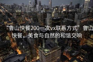 “魯山快餐200一次vx聯(lián)系方式”魯山快餐，美食與自然的和諧交響