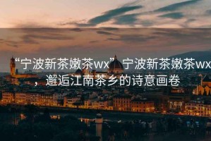“寧波新茶嫩茶wx”寧波新茶嫩茶wx，邂逅江南茶鄉(xiāng)的詩(shī)意畫卷