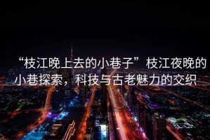 “枝江晚上去的小巷子”枝江夜晚的小巷探索，科技與古老魅力的交織