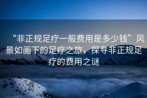 “非正規(guī)足療一般費用是多少錢”風(fēng)景如畫下的足療之旅，探尋非正規(guī)足療的費用之謎