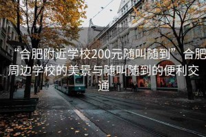 “合肥附近學校200元隨叫隨到”合肥周邊學校的美景與隨叫隨到的便利交通
