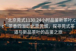 “北京莞式1130.24小時(shí)品鑒新茶葉.cc”茶香四溢的北京莞城，探尋莞式茶道與新品茶葉的品鑒之旅