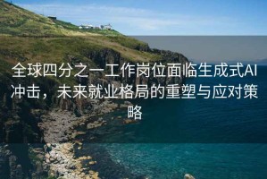全球四分之一工作崗位面臨生成式AI沖擊，未來就業(yè)格局的重塑與應(yīng)對(duì)策略